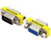 Adaptador de video para computadora DB9. Puerto serie DB9 macho a hembra a orificio VGA hembra de 9 pines.