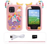 New Kids Smart Phone Toys Cartoon Baby Mobile MP3 Player Digital Camera for Girls Boys Best Birthday Christmas Gifts