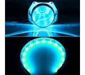 2Pcs DIY Devil Eyes LED Halo Rings Kit 2.5 inch Projector Car Headlight 360 Degree Demon Eyes LED Lights Modified Q5 Hela Lens