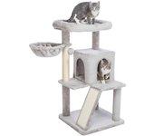Trixie Rascador para Gatos Junior Pepito Gris con Cueva y Hamaca