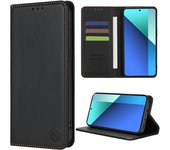 Wallet Skin friendly Card Slot Strong Magnetic Flip Leather Case For Xiaomi Redmi Note 13 Pro+ 12 12S 11 11S 10 9 Pro 8T 7 Cover