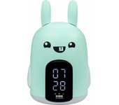 Reloj Despertador Bigben Turquesa Conejo para Niños