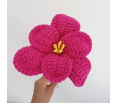 1PC Hand Knitted Flower Artificial Tulip Bouquet Crochet Fake Flower Wedding Party Mother's Day Gift Home Decor