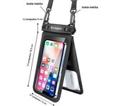 Waterproof Mobile Phone Bag Double Pocket For iPhone 14 13 12 11 Pro Large Swimming Beach Storage Wallet Cards Pouch Dry Bags
