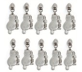 10PCS pet cat metal replacement detachable zipper puller, suitable for coats, jackets, handbags, DIY sewing and tailoring crafts