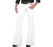 Men's fashion Retro Disco Flared Pants Loose Stretch Vintage Trousers Fit Flared Comfortable Retro Stretch Twill Men's Trousers