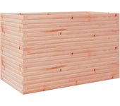 vidaXL Jardinera madera maciza de pino 110x60x68,5 cm Color Pino natural,  Blanco,  Marrón cera y mas