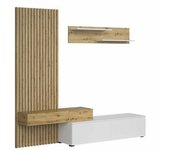 Conjunto de salón Bryan 110 , Muebles ES, Aglomerado laminado, Con mesa de TV, 210 x 200 x 43cm