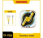 TRANSFORMERS TF-T03 1/2/3/5 PCS Wholesale TWS Bumblebee Transparent Earphones Quality Headphones Gaming Music Earbuds Choice