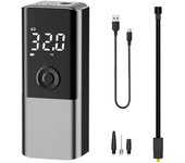 EAFC 1 Set Air Pump Portable Mini Self Propelled Electric Tire Pump150PSI Tire Inflatable Pump for Car Motorcycle Bicycle Bike