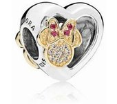 Charm Pandora Disney, Leyendas de amor Mickey  y Minnie 796463CZ