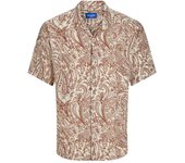 Camisa Jack&Jones Jeff beige paisley manga corta para hombre