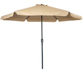 Acomoda Textil – Sombrilla de Jardín con Faldón Protector y Forro Anti UV para Exterior. Parasol de Aluminio Estable con Manivela, Toldo Octogonal 3 M Ø para Terraza y Patio.