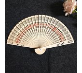 5, 8-inch full-length fragrant wood fan dolphin sunflower hollow folding fan wedding return gift export fan