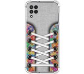 Funda Silicona Antigolpes para Samsung Galaxy A22 4G / M22 diseño Zapatillas 04 Dibujos