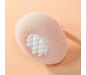 Bath Ball Round Sunflower Shape Shower Ball With Suction Cup And Handle Exfoliation Shower Sponge Bathroom Accessories