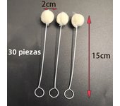 10/30pcs Leather Wool Balls Painting Brush Assisted Dyeing Leather Dauber Tool Leather Dyeing Brush Sponge Paint Brush