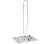 Portarrollo de Papel de Cocina Versa Acebo Metal Acero Madera MDF 16,5 x 31 x 13 cm