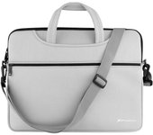 Phoenix Technologies Funda Maletín Neopreno Phoenix para Portátil o Tablet Hasta 14 Pulgadas Interior Terciopelo Gris