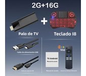 Mini Q12 Smart TV Stick Android 14 Ram 4GB 8GB Rom 64GB 128GB Set Top Box Portable Dual Wifi 5G Google Voice 8K Android TV Box