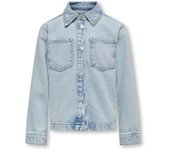 Chaqueta Only Kids Carly denim azul claro estrellas de niña