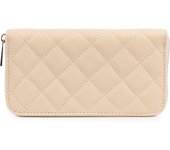 FIRENZE ARTEGIANI Andali cartera mujer. Piel auténtica acabado Sauvage acolchado. Fabricado en Italia 20x2,5x10 Cm.