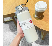 1200mL Large Capacity Thermo Bottle with Straw Stainless Steel Thermal Water Bottle Keep Cold and Hot Thermos Cup Vacuum Flask