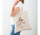 Cartoon Ballet Girl Printed Shoulder Bag Women Cute Supermarket Shopper Shopping Bags Ladies Eco Casual Tote Bag Canvas Handbags
