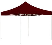 vidaXL Carpa plegable profesional aluminio rojo tinto 3x3 m