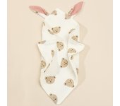 Newborn Baby Rabbit Cotton Muslin Comforter Sleeping Dolls Blanket Soft Soothe Appease Towel for Baby Bibs Burp Cloths Infant