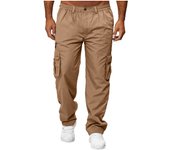 Casual Multi-Pocket Loose Straight Workwear Pants Outdoor Pants Fitness Pants
