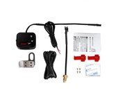 KOSO Water Temp Meter Voltmeter Gauge Motorcycle Phone USB Charger Charging 3 in 1 Waterproof LCD Digital Display