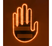 1 Set Car Finger Light with Remote Control Cool Funny Car Interior Light Finger Up LED Middle Finger Hand Lamp Car Accessories