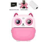 Children Digital Camera Instant Print for Kids Thermal Print Camera Instant Photo Printing Camera Video Toys+32G Memory Card