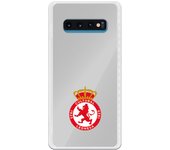 Funda original compatible con Samsung Galaxy S10 Plus - Cultural Leonesa escudo fondo gris