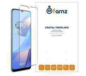 FAMZ Protector de Pantalla Oppo A16 / A16s / A54s / A56 5G Cristal Templado - Protección Contra Golpes y Rayaduras