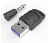 Wireless Game Audio Headphone Adapter Receiver for PS5 PS4 Game Console PC Headset USB Dongle Bluetooth 5.0 Audio Transmitter