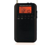 HRD-104 Radio Estéreo AM/FM Portátil Con Pantalla LCD De 1.3 Pulgadas Receptor De 2 Banda Digital Para Exteriores Con Cuerda De Auriculares