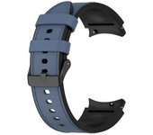 Silicone+Leather Strap For Samsung Galaxy Watch 6 5 Pro 40mm 44mm Band Watch6 4 Classic 47 43mm 46mm Replacement Correa Bracelet