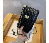 1pc Mobile Phone Bags Fashion Rhombus Chain Shoulder Cross Body Cellphone Sling Bag