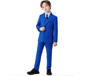 Boys Suits Colorful Formal Suits 5 Piece Slim Fit Dresswear Suit Set School Uniforms