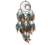 AquaBlue Dream Catchers Dream Catcher Trees of Life Wall Decor for Bedroom, Handmade Dreamcatcher
