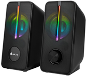 NGS GSX-150 Altavoces Gaming Negros con Iluminación LED RGB y Diseño Compacto