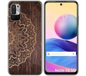Tumundosmartphone Funda Gel Tpu para Xiaomi Redmi Note 10 5G / POCO M3 PRO 5G diseño Madera 06 Dibujos