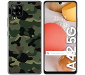 Tumundosmartphone Funda Gel Tpu para Samsung Galaxy A42 5G diseño Camuflaje Dibujos