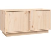 vidaXL Mueble de TV madera maciza de pino 80x35x40,5 cm, Mueble de Salon, Mueble TV, Mueble TV salon, Mesa de TV, Mueble tele