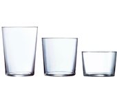 Luminarc Set de 18 Vasos de Vidrio de Diferentes Tamaños Fabricados en Francia