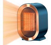 Calentadores Bajo Consumo Pequeños 220V 1200W, Calefactor Ceramico Dos Ajustes de Temperatura 1s de Calentamiento Rápido, Ventiladores ​Calentador Para Dormitorio, Sala de Estar y Oficina