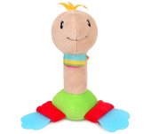 Lindo y creativo juguete de peluche con manivela para bebé con forma de palo BB y mordedor, ideal para entrenar el agarre.