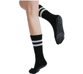 Calcetines grises antideslizantes para mujer, calcetines para yoga, pilates, calcetines cómodos para casa y hospital para niñas